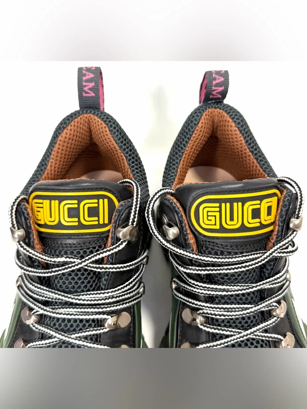 Gucci Flashtrek Green Low-Top Sneaker Men's Size 6.5 / 36.5